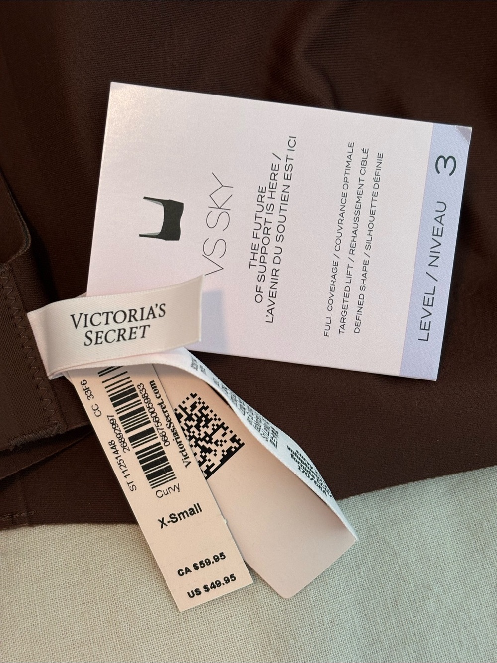 Victoria Secret Sky curvy 
chocolate brown bra - Picture 3 of 3